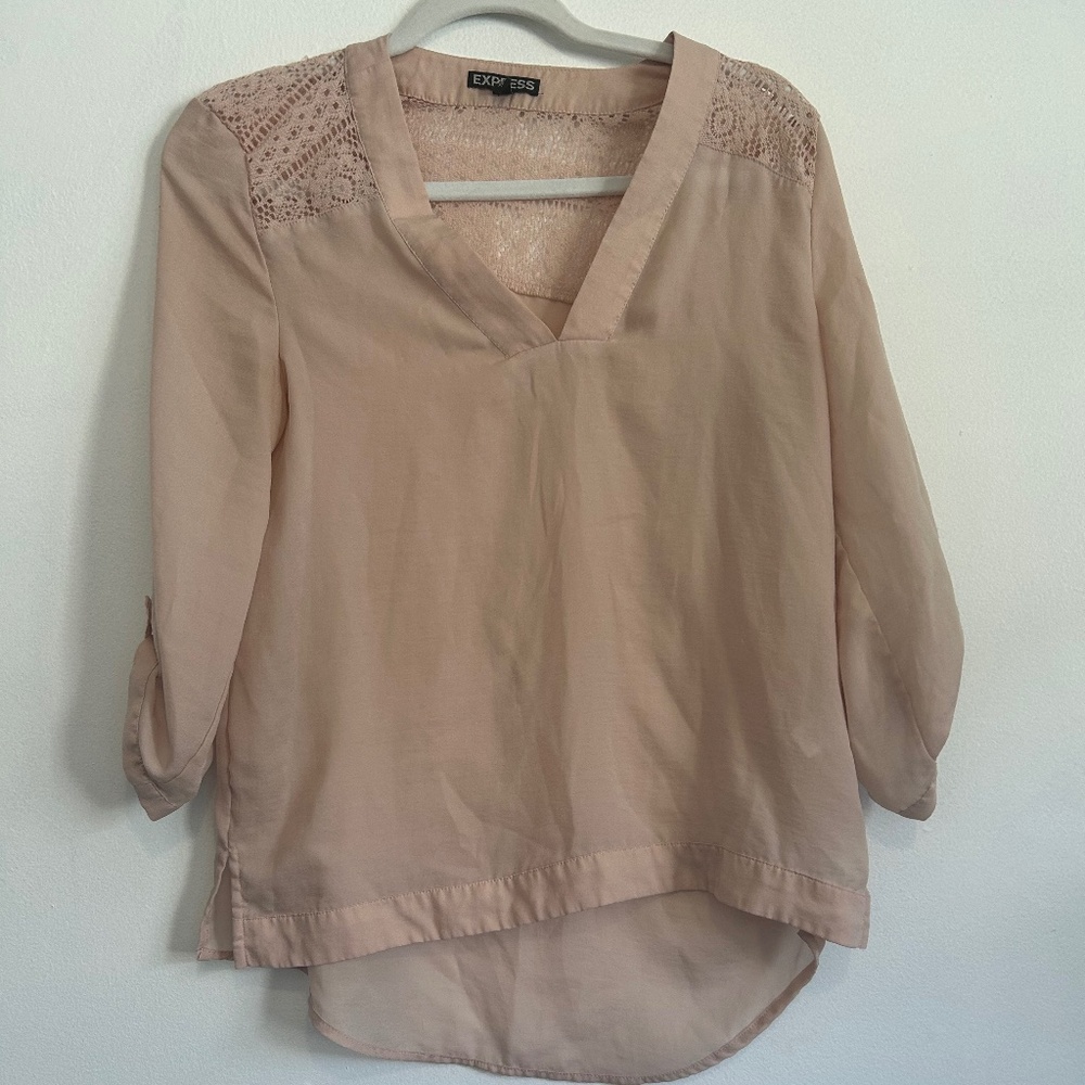 Express pink/blush blouse